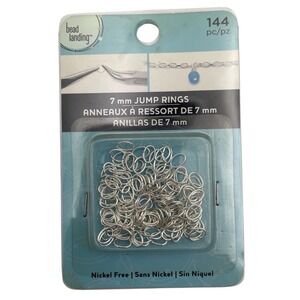 Bead Landing Jump Ring Connectors Jewelry Making 7mm Nickel Free 144 Pieces NEW